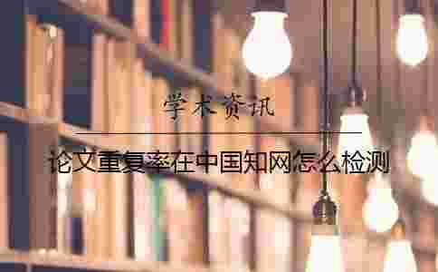 論文重復率在中國學術怎么檢測